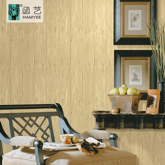 Chinesische strukturierte Schlafzimmer-Wandtapete aus Vliesholz, 3D-Ziegelstein-Tapete für die Wand